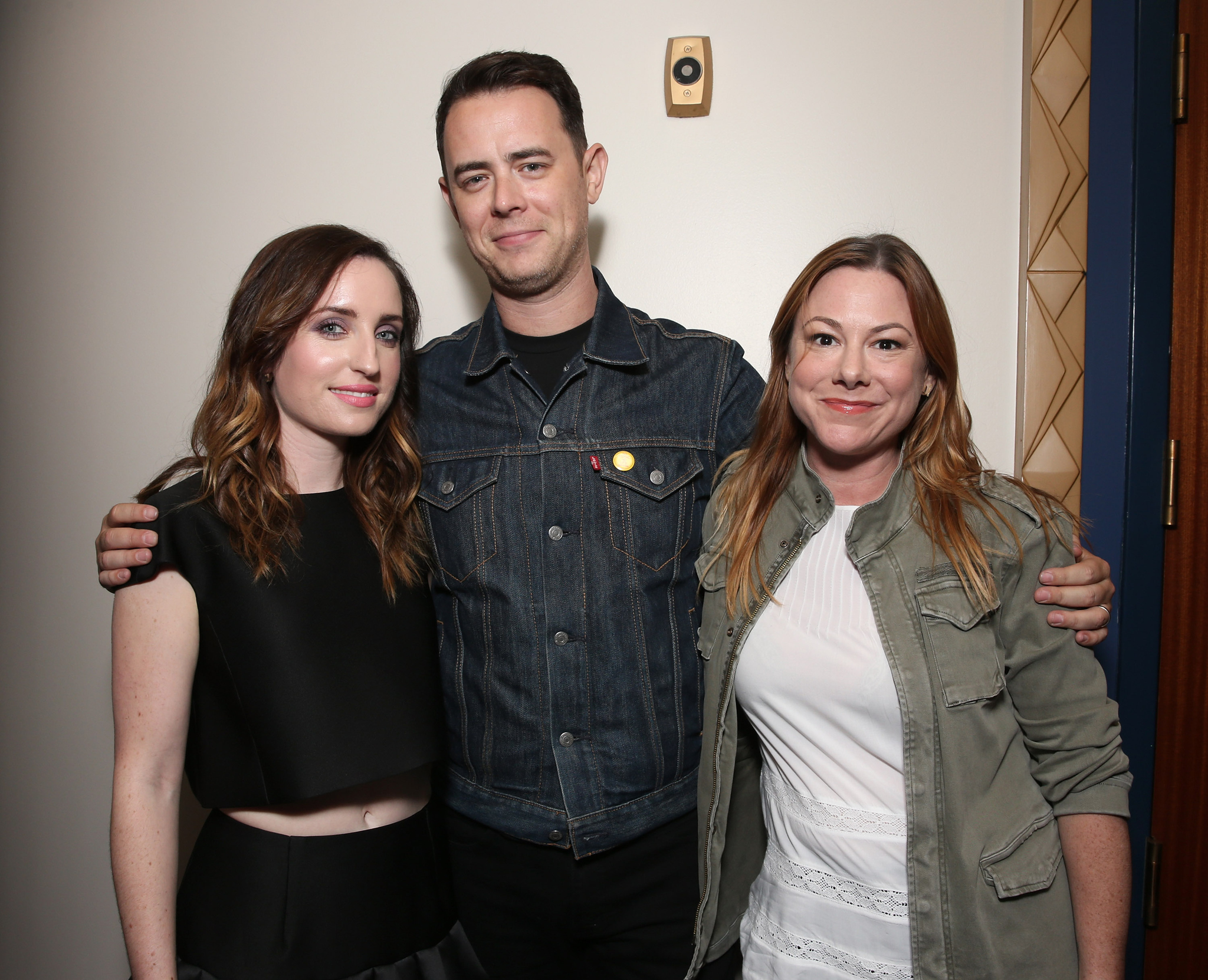 Colin Hanks, Samantha Bryant and Zoe Lister Jones at event of Food (2015)