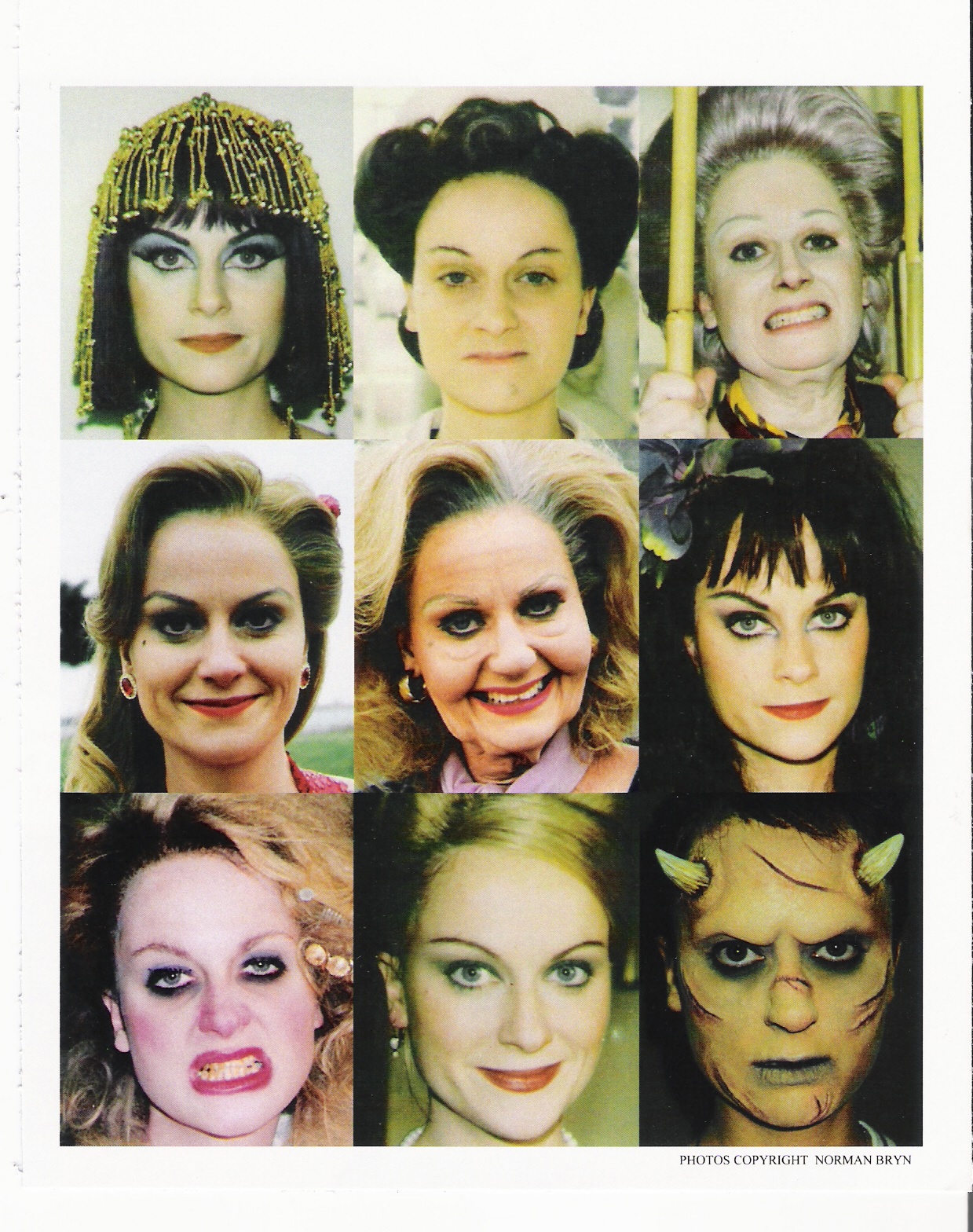 They are ALL Amy Poehler, in makeup by Norman Bryn for Comedy Central's 
