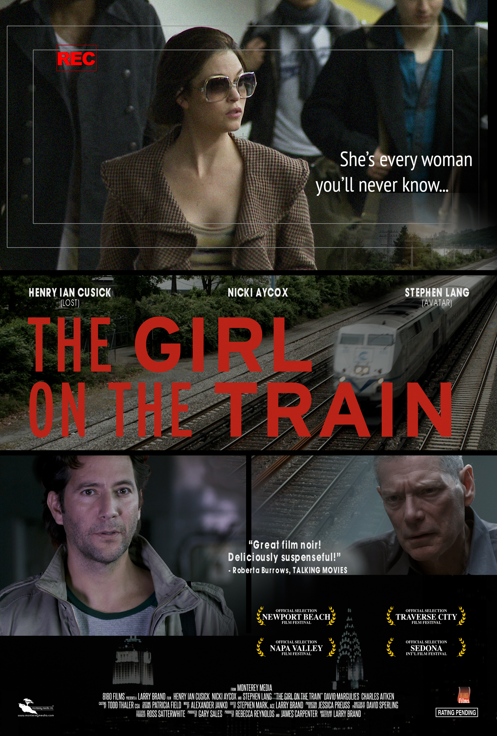 Stephen Lang, Nicki Aycox, James Biberi, Waltrudis Buck, Henry Ian Cusick, John Fugelsang, Charles Aitken and Maria Chinappi in The Girl on the Train (2013)