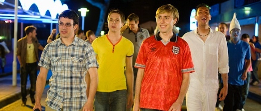 Still of James Buckley, Blake Harrison, Simon Bird and Joe Thomas in The Inbetweeners Movie (2011)