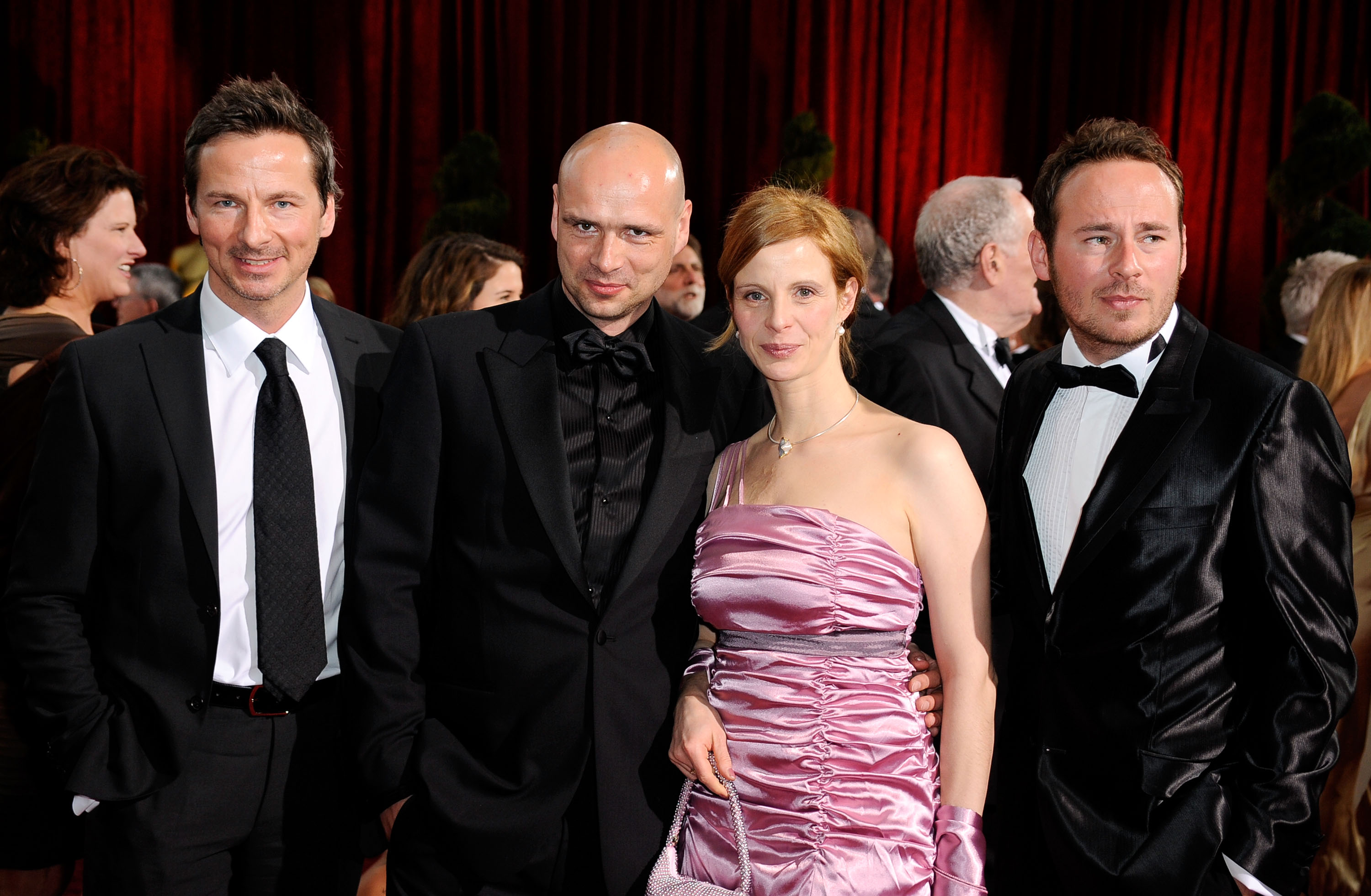 LOS ANGELES, CA - FEBRUARY 22: (L-R) Actor and producer David C. Bunners, Filmmaker Jochen Freydank, actress Julia Jaeger and screenwriter Johann A. Bunners arrive at the 81st Annual Academy Awards held at Kodak Theatre on February 22, 2009