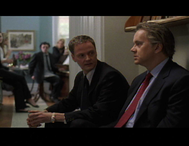 Michael J. Burg and Tim Robbins in NOISE