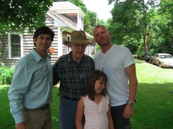 Adam Garcia, Hal Reichart, Kurt Burk on set of 