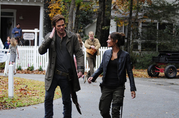 Still of Daniella Alonso and Billy Burke in Revolution (2012)