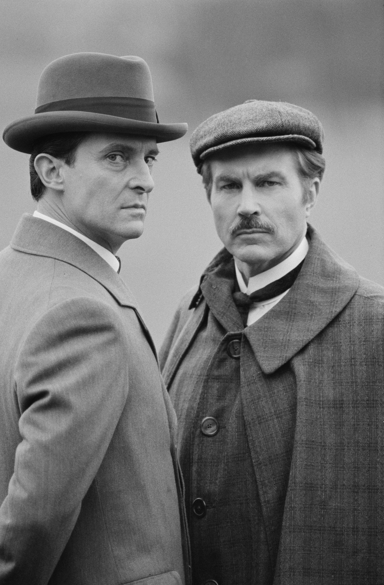 Jeremy Brett and David Burke at event of The Adventures of Sherlock Holmes (1984)
