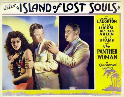 Charles Laughton, Richard Arlen and Kathleen Burke in Island of Lost Souls (1932)