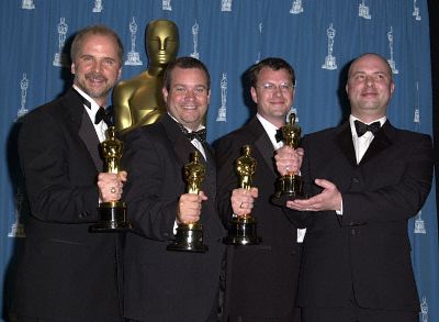 Tim Burke, Neil Corbould, Rob Harvey and John Nelson at event of Gladiatorius (2000)