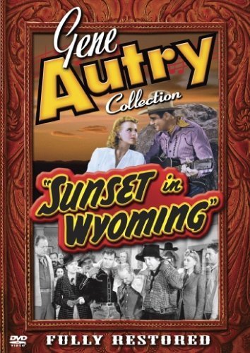 Gene Autry, Monte Blue, Smiley Burnette, Sarah Edwards, Robert Kent and Maris Wrixon in Sunset in Wyoming (1941)