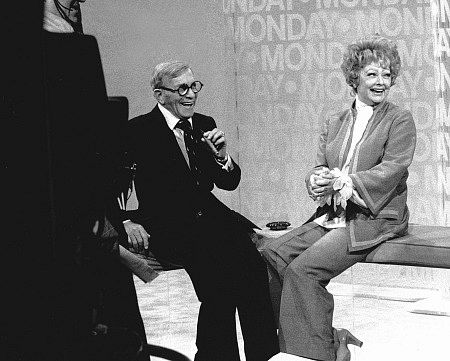 George Burns with Lucille Ball, 1978.