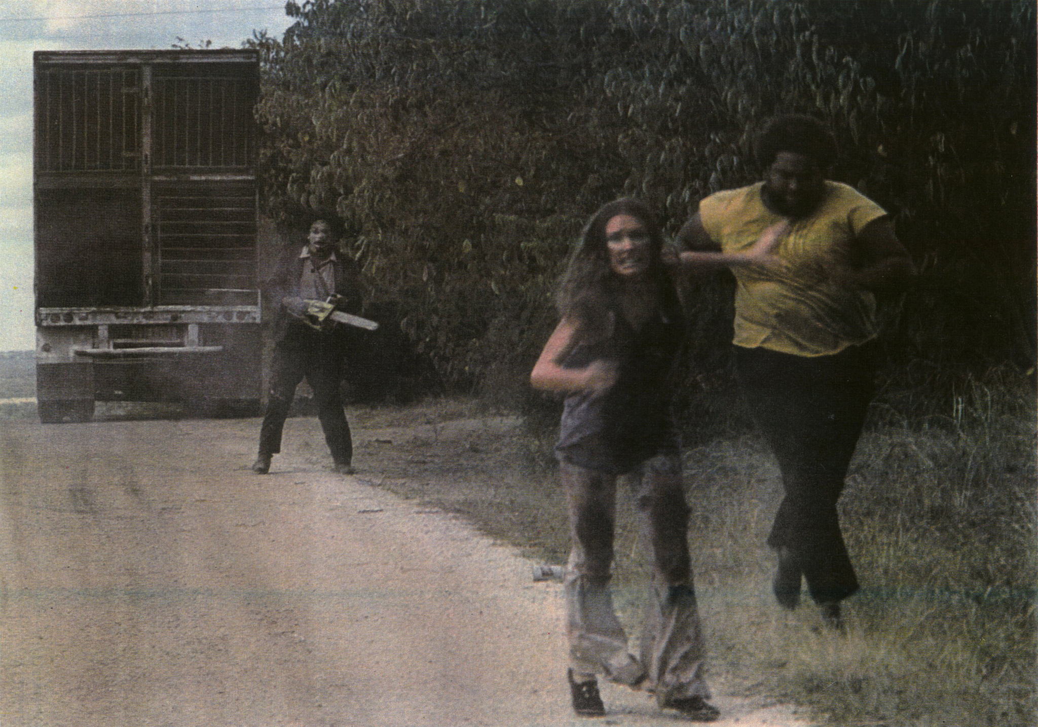 Still of Marilyn Burns, Ed Guinn and Gunnar Hansen in The Texas Chain Saw Massacre (1974)