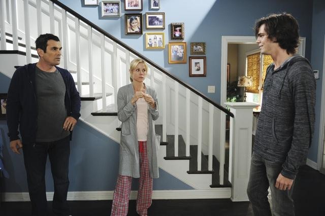 Still of Julie Bowen, Ty Burrell and Reid Ewing in Moderni seima (2009)