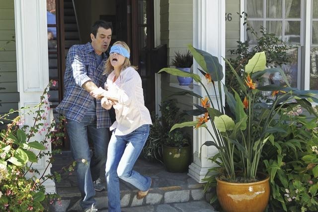 Still of Julie Bowen and Ty Burrell in Moderni seima (2009)