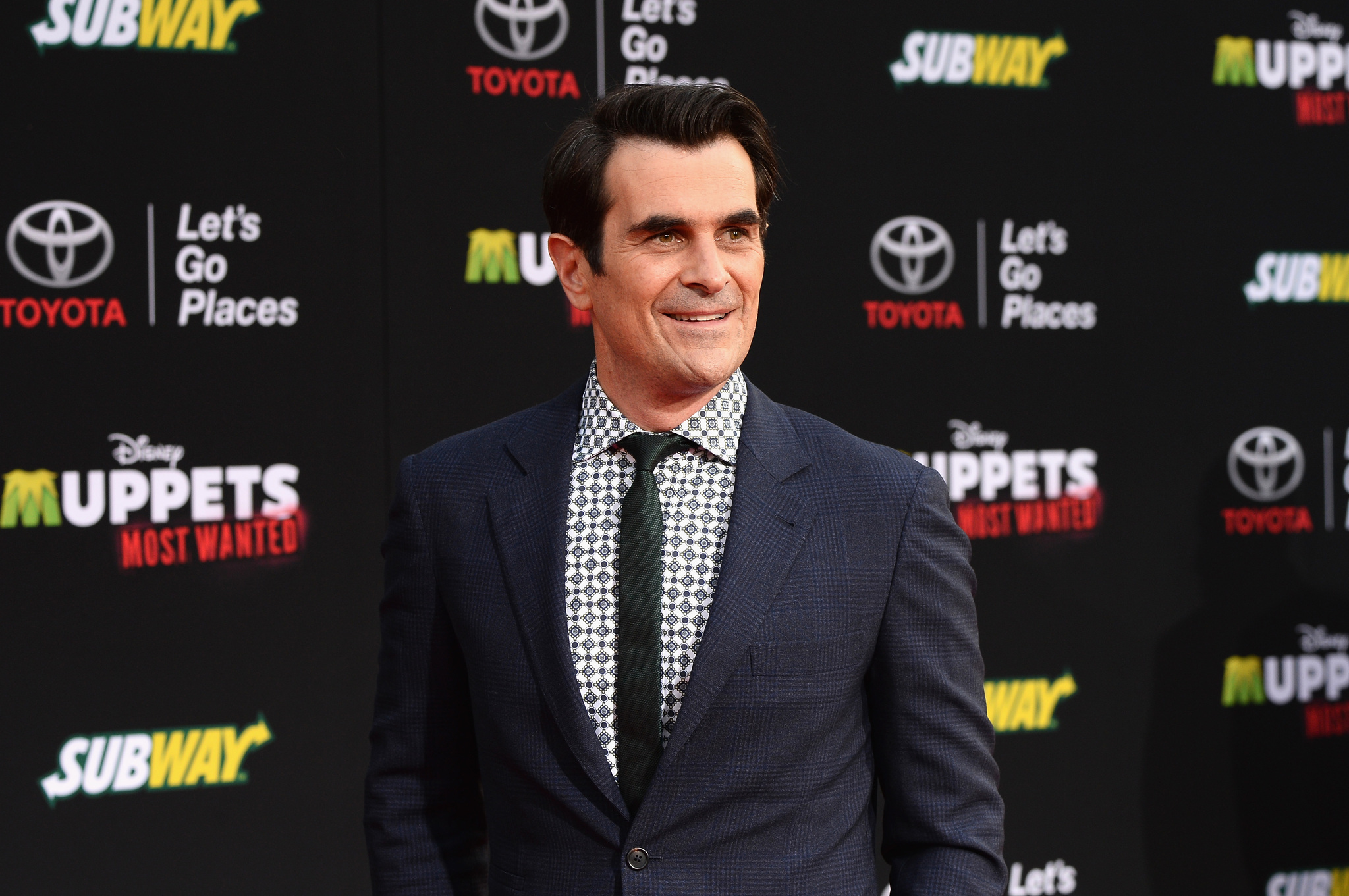 Ty Burrell at event of Muppets Most Wanted (2014)