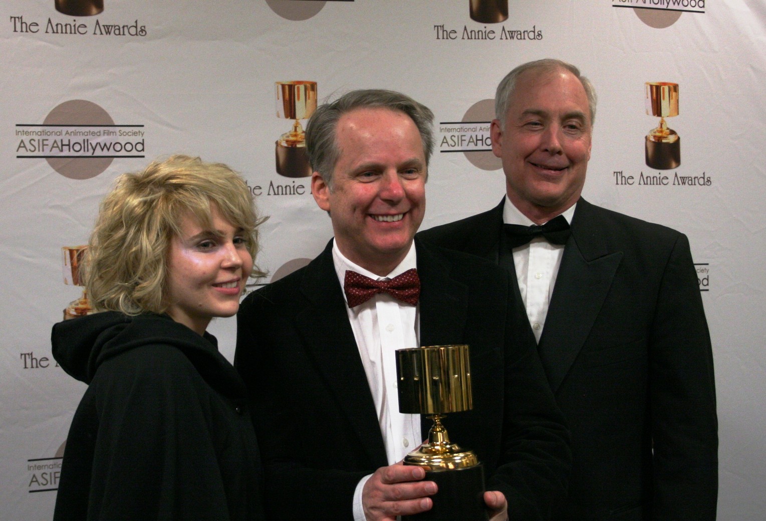 Ben Burtt, Nick Park and Mae Whitman at event of A Matter of Loaf and Death (2008)