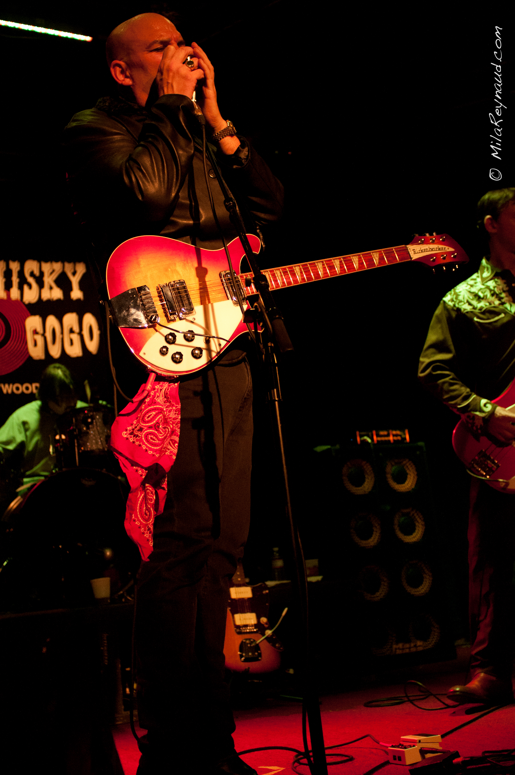 Sammy Busby with his Rickenbacker 620 performing with Dixie's Deceivers at the Whisky a Go Go, Hollywood, California.