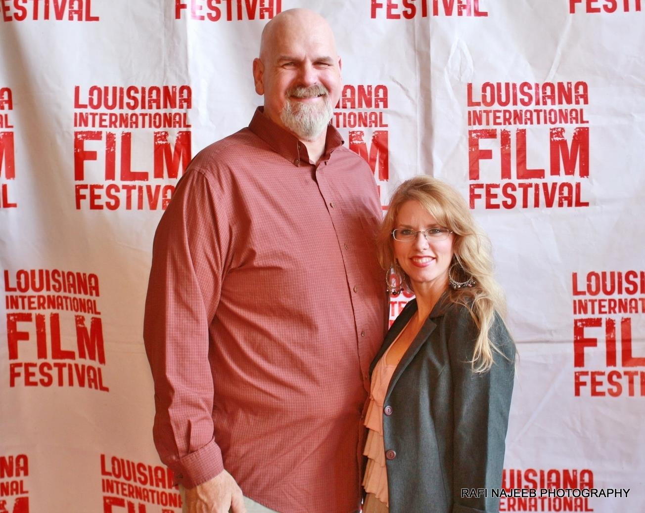 Chuck Bush and his wife, Angie at the Louisiana International Film Festival screening of Boyhood.