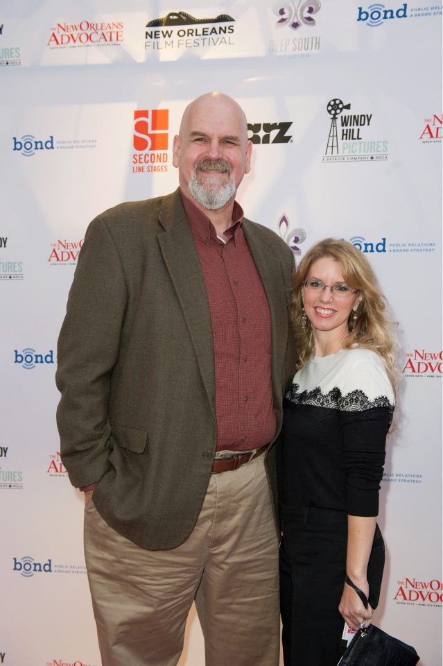 Chuck and his wife, Angie, at the New Orleans Film Festival premier of Mike Binder's. Black and White starring Kevin Costner and Octavia Spencer.