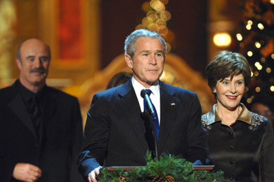 George W. Bush, Phil McGraw and Laura Bush