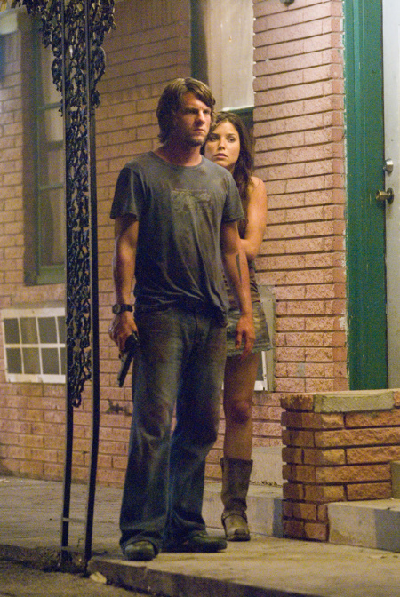 Still of Sophia Bush and Zachary Knighton in The Hitcher (2007)