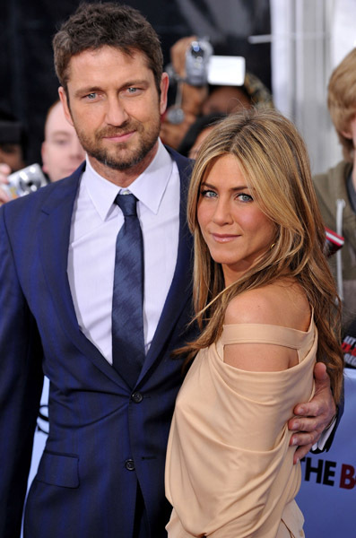 Jennifer Aniston and Gerard Butler at event of The Bounty Hunter (2010)