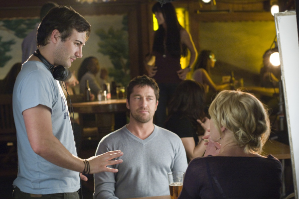 Still of Katherine Heigl, Gerard Butler and Robert Luketic in Bjauri tiesa (2009)