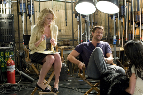 Still of Katherine Heigl and Gerard Butler in Bjauri tiesa (2009)