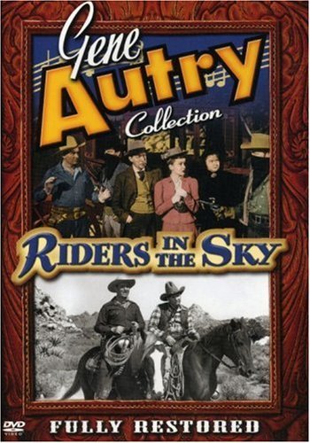 Gene Autry, Pat Buttram, Gloria Henry and Champion in Riders in the Sky (1949)