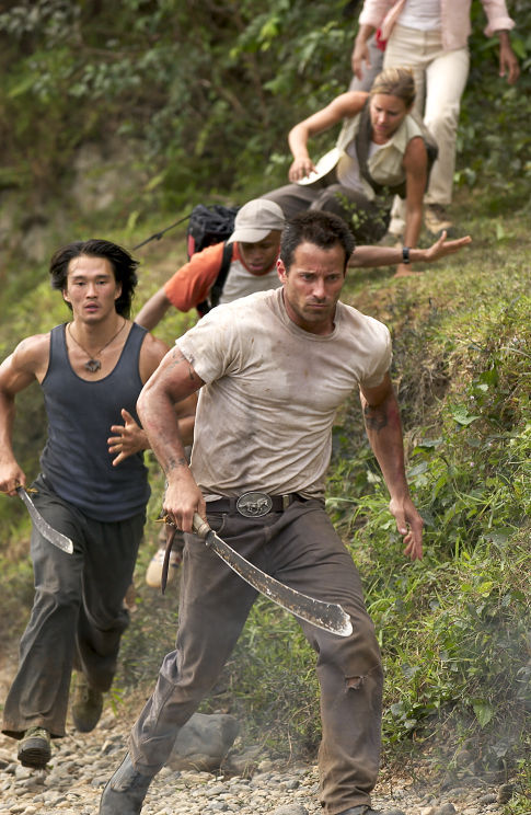 Still of Eugene Byrd, Johnny Messner, KaDee Strickland and Karl Yune in Anacondas: The Hunt for the Blood Orchid (2004)
