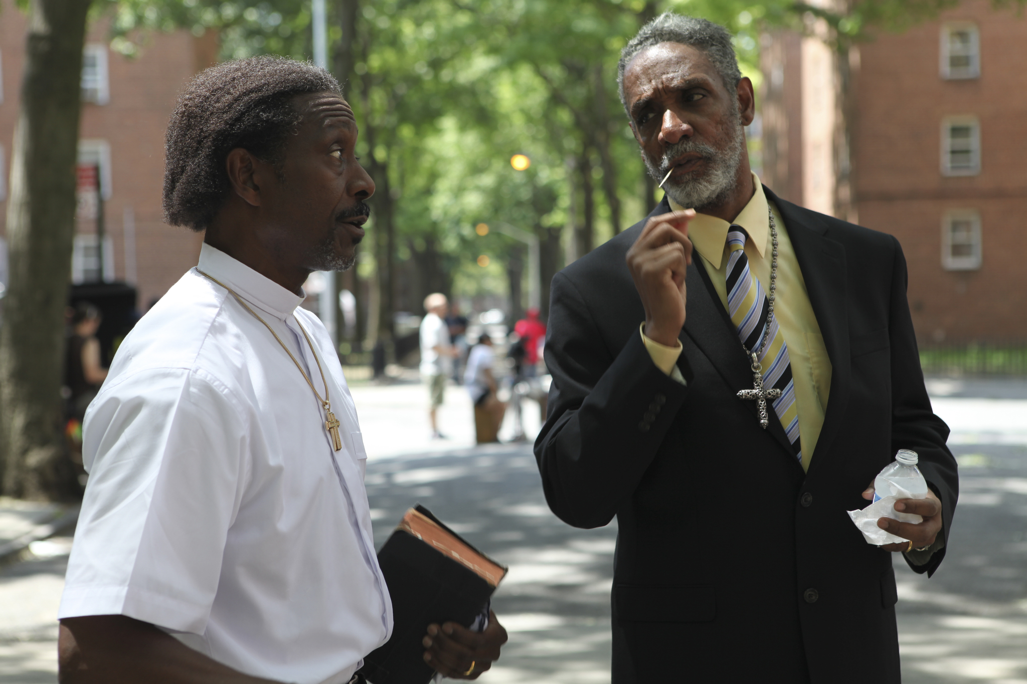 Still of Thomas Jefferson Byrd and Clarke Peters in Red Hook Summer (2012)