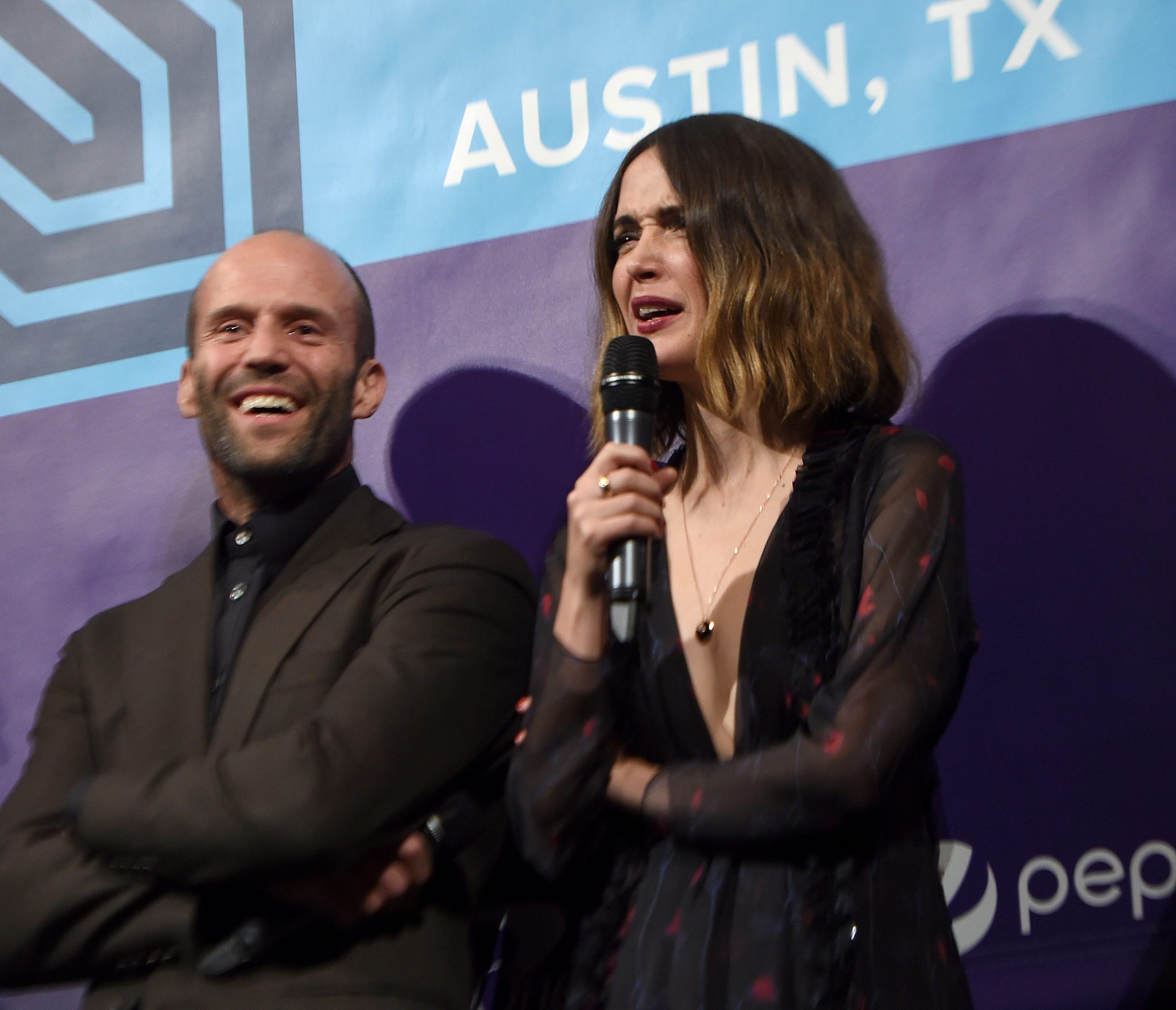 Jason Statham and Rose Byrne at event of Spy (2015)