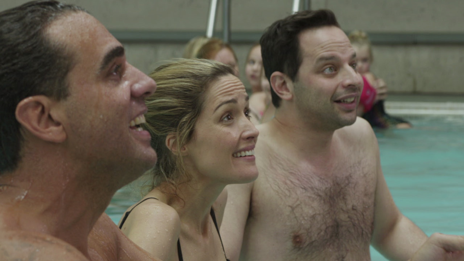 Still of Rose Byrne, Bobby Cannavale and Nick Kroll in Adult Beginners (2014)