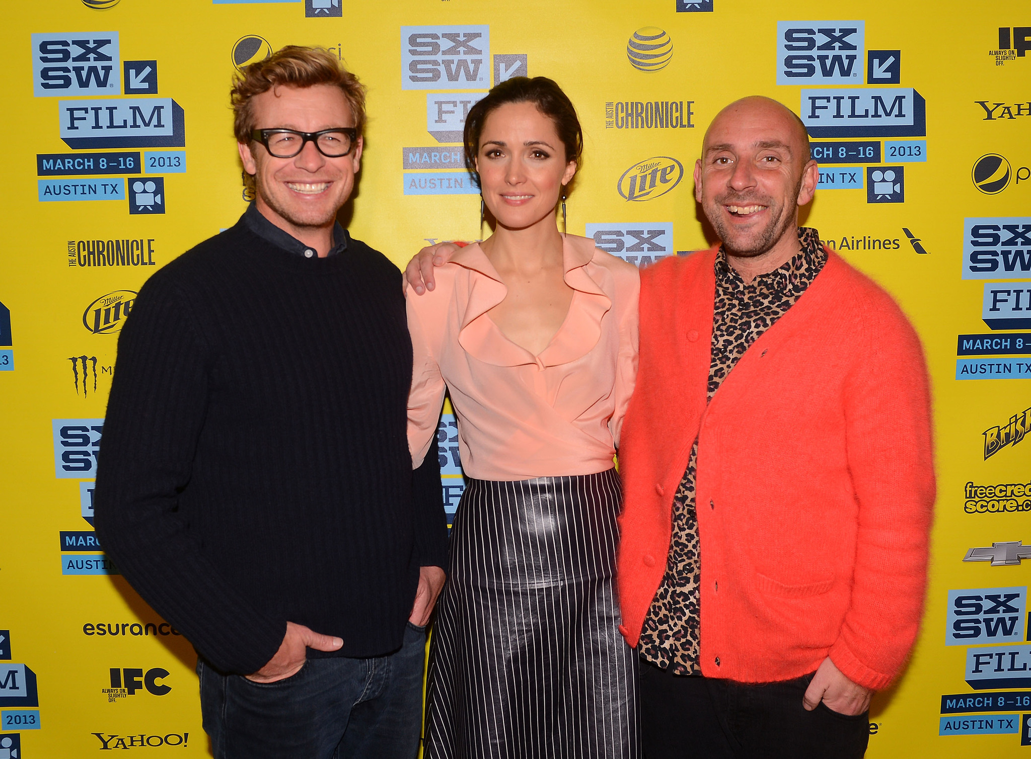 Simon Baker, Rose Byrne and Dan Mazer at event of Pasele pirmieji metai (2013)