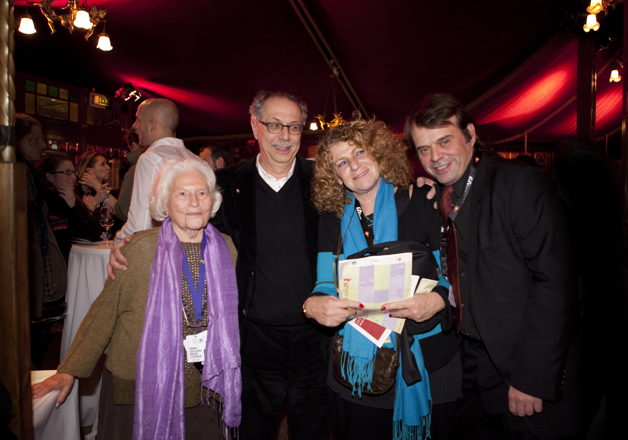 With Lia van Leer and Dieter Kosslick, Berlin Film Festival 2010.
