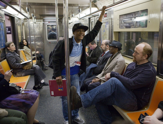 Still of Louis C.K. in Louie: Subway/Pamela (2011)