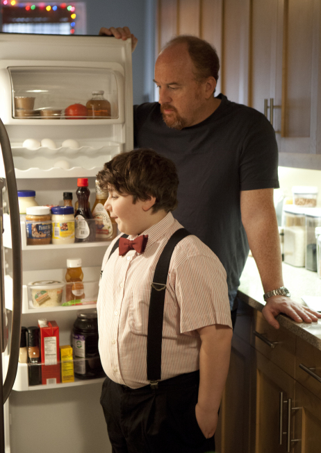 Still of Louis C.K. and Jeremy Shinder in Louie (2010)