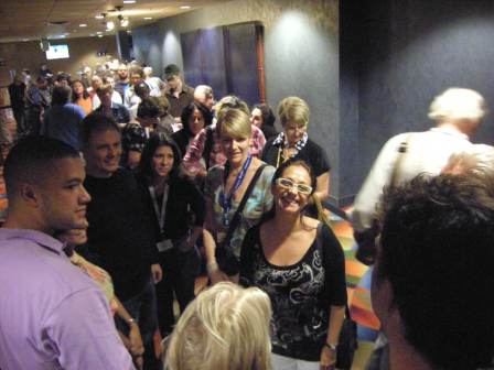 Margarita Cadenas with the audience in Montreal Canada World Film Festival