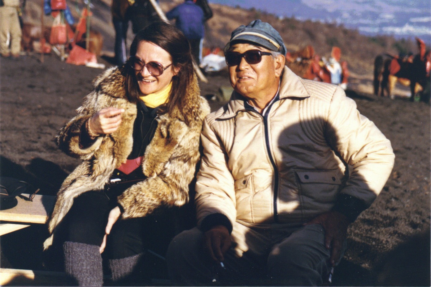 Still of Akira Kurosawa and Catherine Cadou in Kurosawa, la voie (2011)
