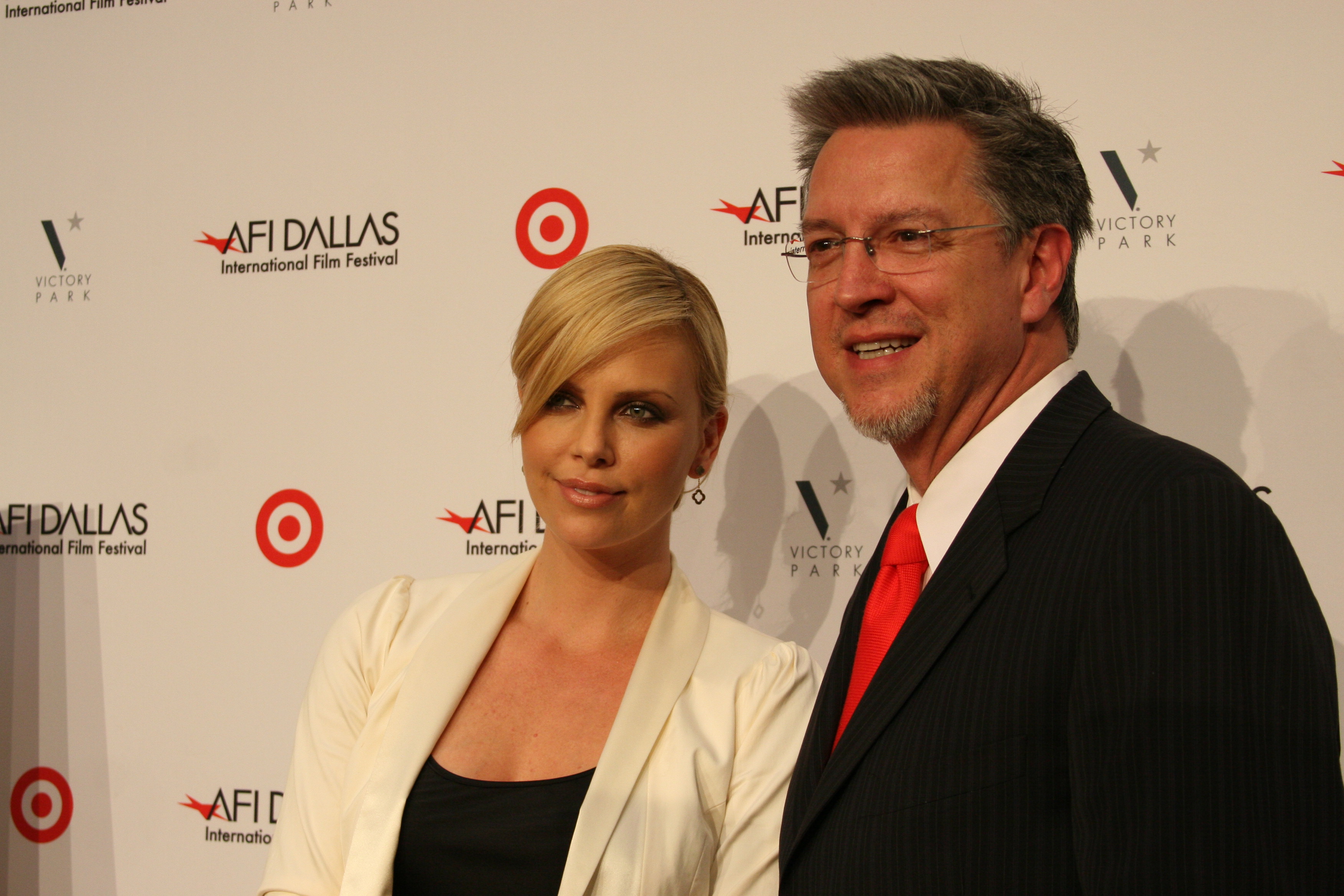 Charlize Theron and Michael Cain 2008, AFI DALLAS International Film Festival