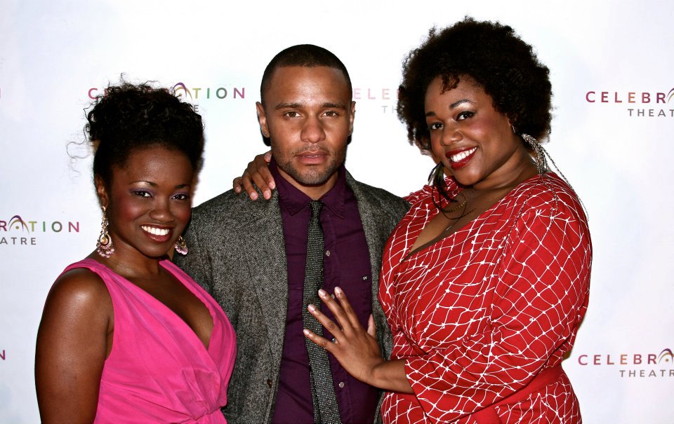 Squeak, Harpo and Sofia at The Color Purple opening night Gala
