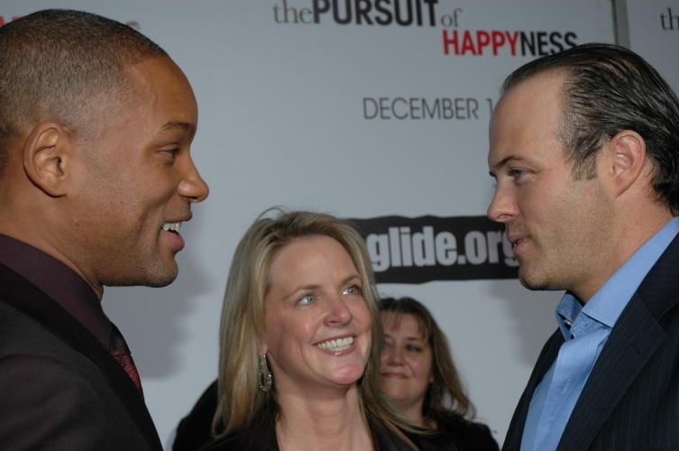 Will Smith, Hilary Newsom Callan, and Geoff Callan at the San Francisco Premiere of The Pursuit of Happyness