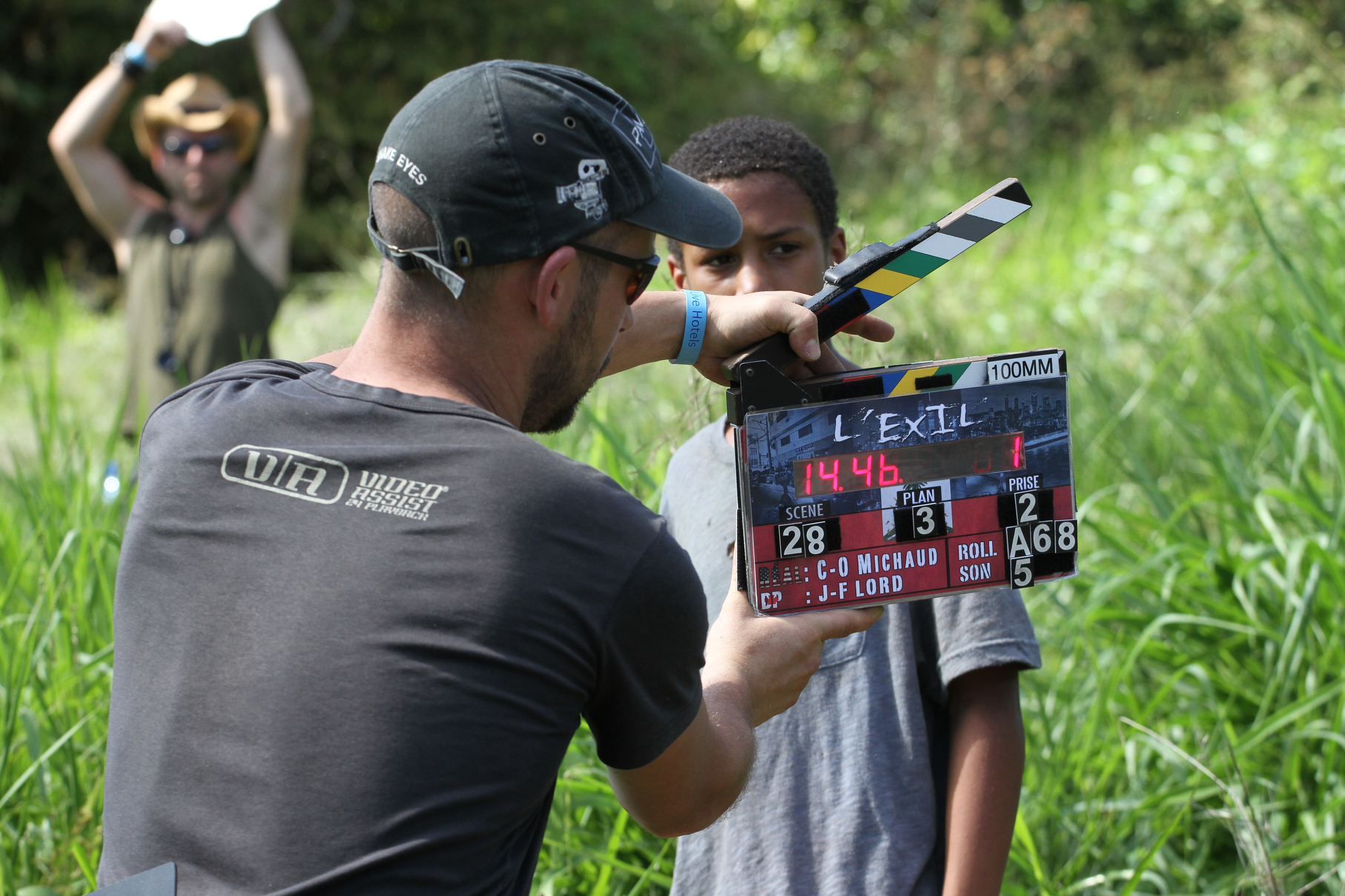On the set of EXIL (2013) in Dominican Republic