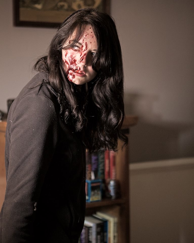 Still of Mhairi Calvey as 'Anna' in Tony Newton's and Chris Jolley's 'Virus Of The Dead'(2015)