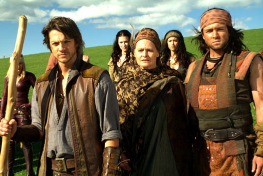 Dwayne Cameron, Bridget Regan, Craig Horner and Carolyn Dando in Legend Of The Seeker (2009)