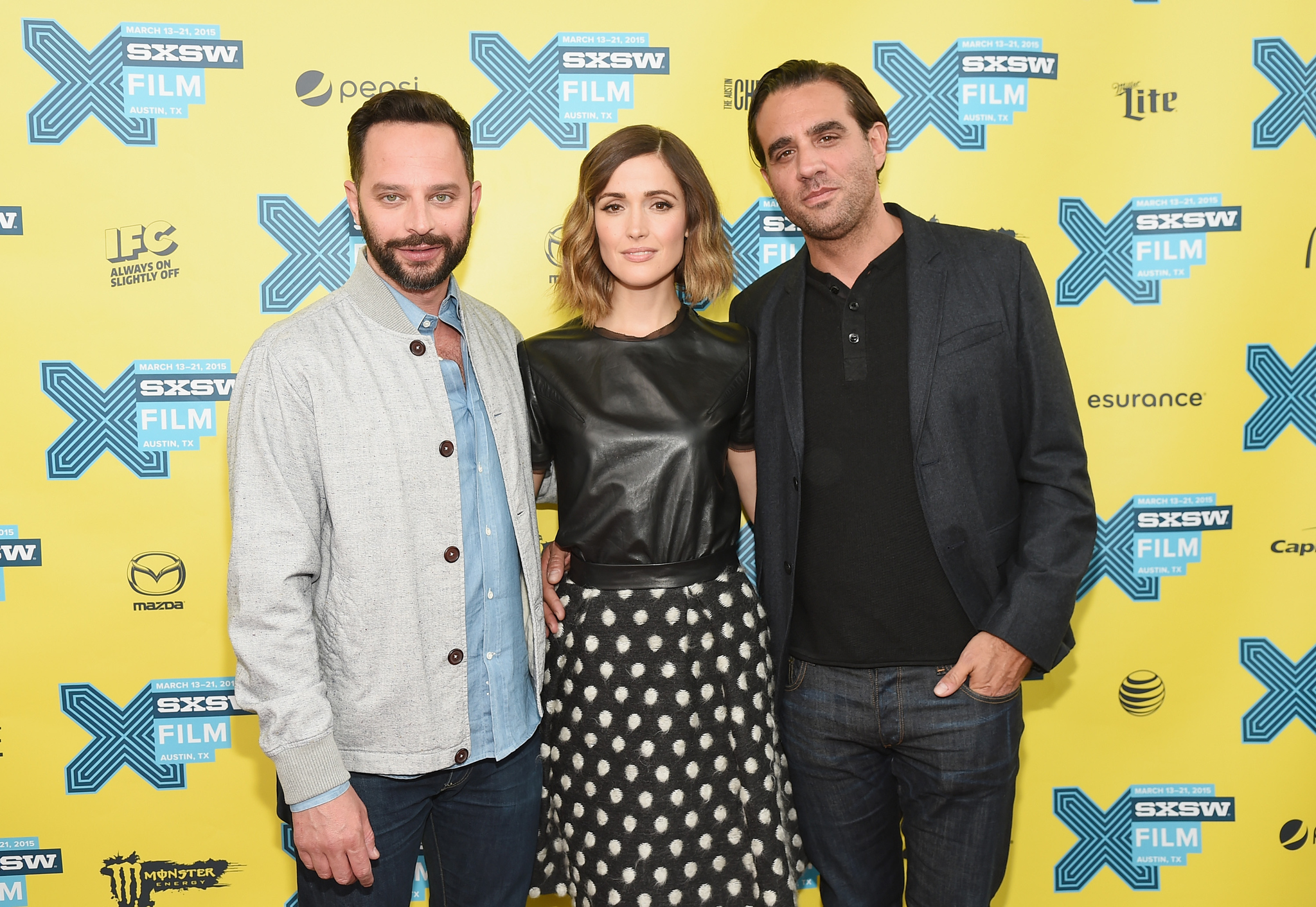 Rose Byrne, Bobby Cannavale and Nick Kroll at event of Adult Beginners (2014)