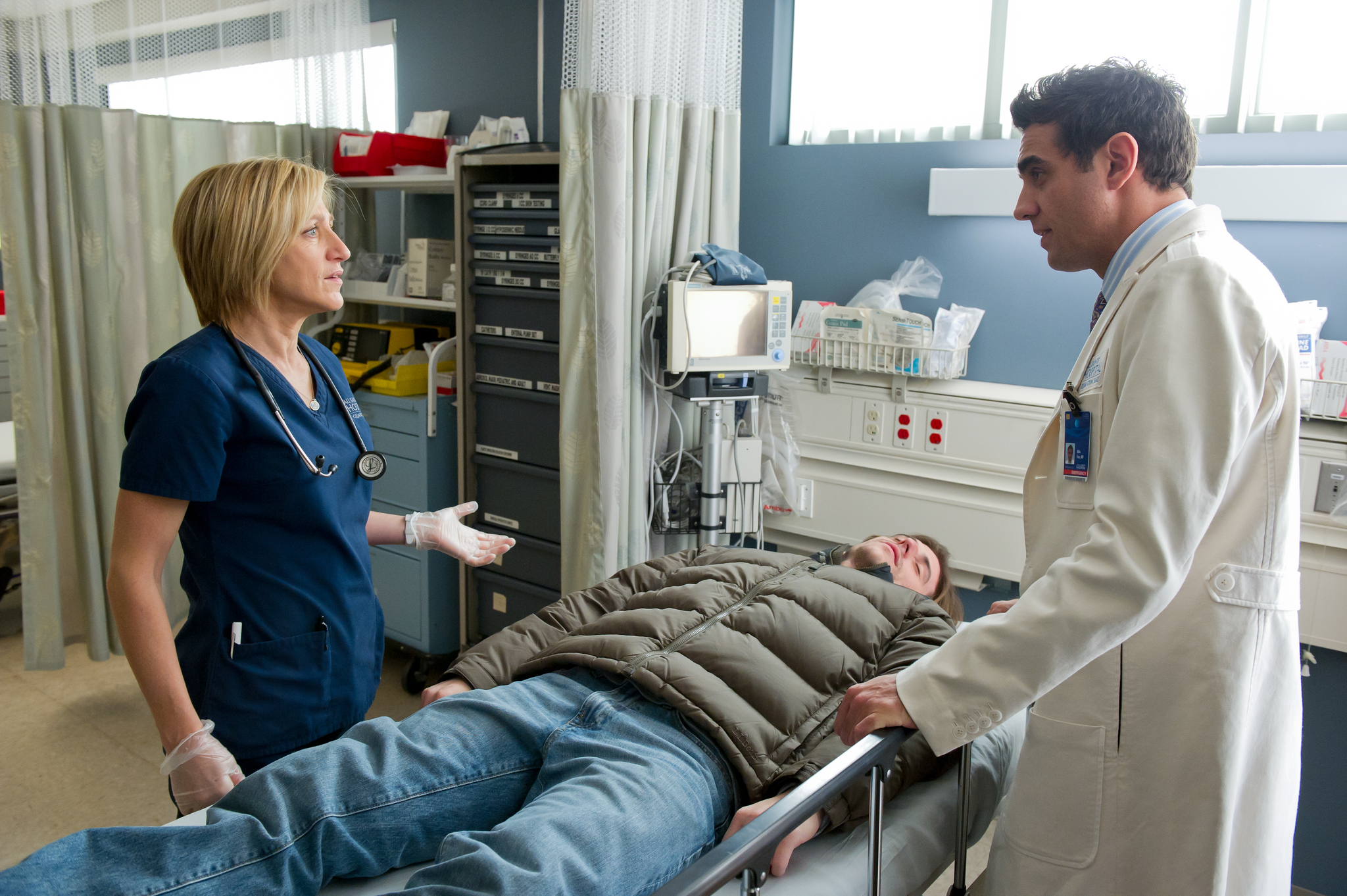 Edie Falco and Bobby Cannavale in Nurse Jackie (2009)