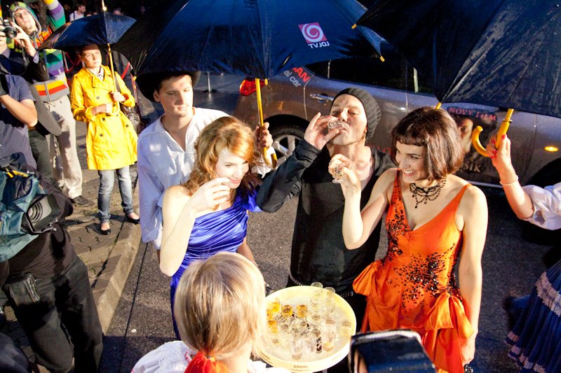 with Václav Jirácek and Tatiana Pauhofová, Janosik Premiere