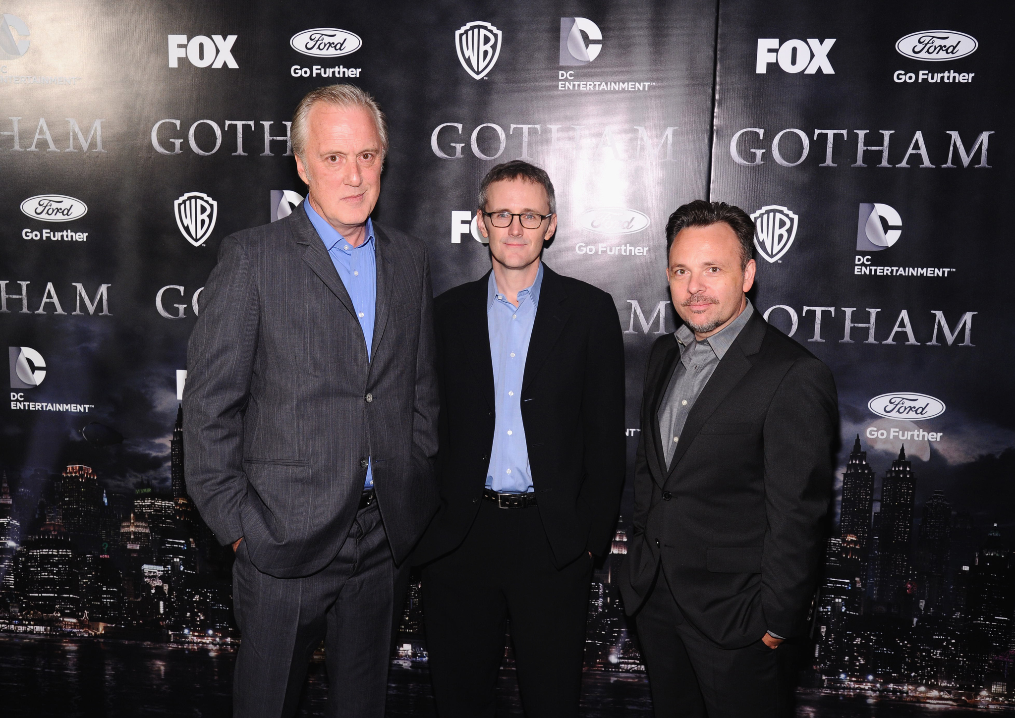 Danny Cannon, Bruno Heller and John Stephens at event of Gotham (2014)