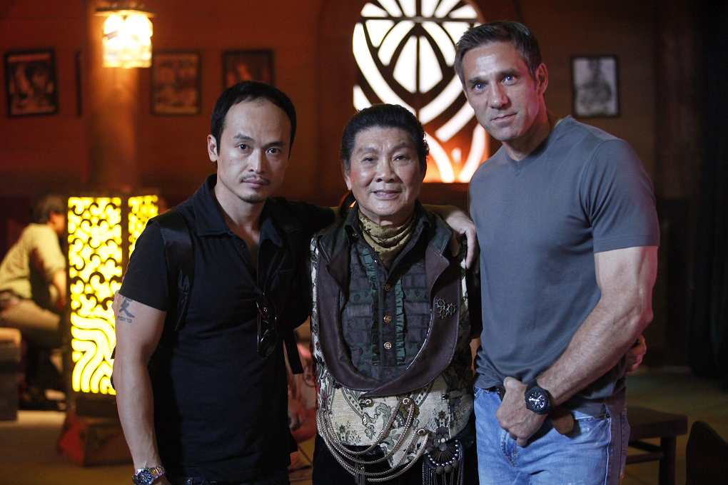 Still of Jason Ninh Cao & Gary Daniels on the set of 