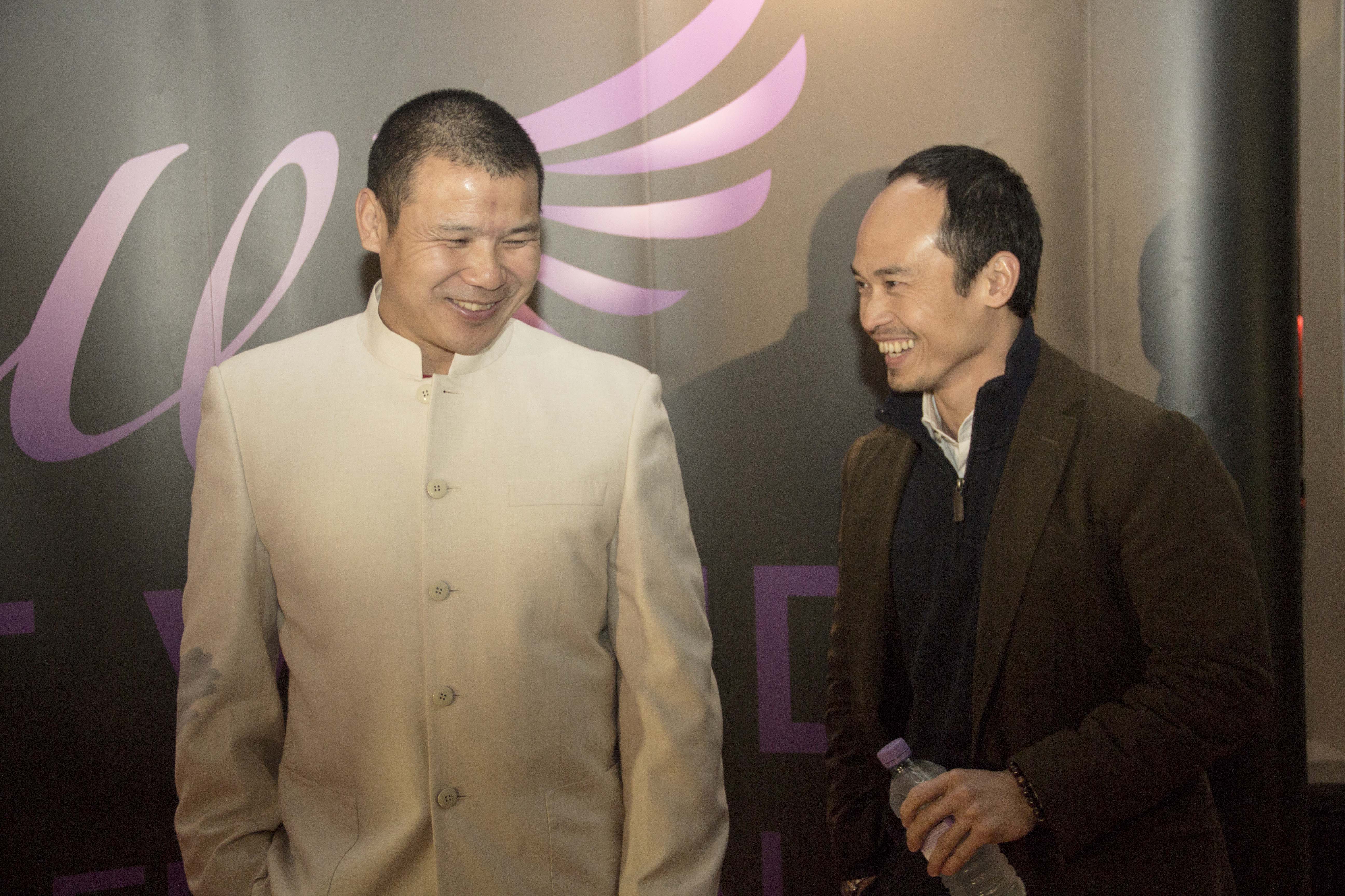 Still of Yanzi Shi and Jason Ninh Cao at the East Winds Film festival.