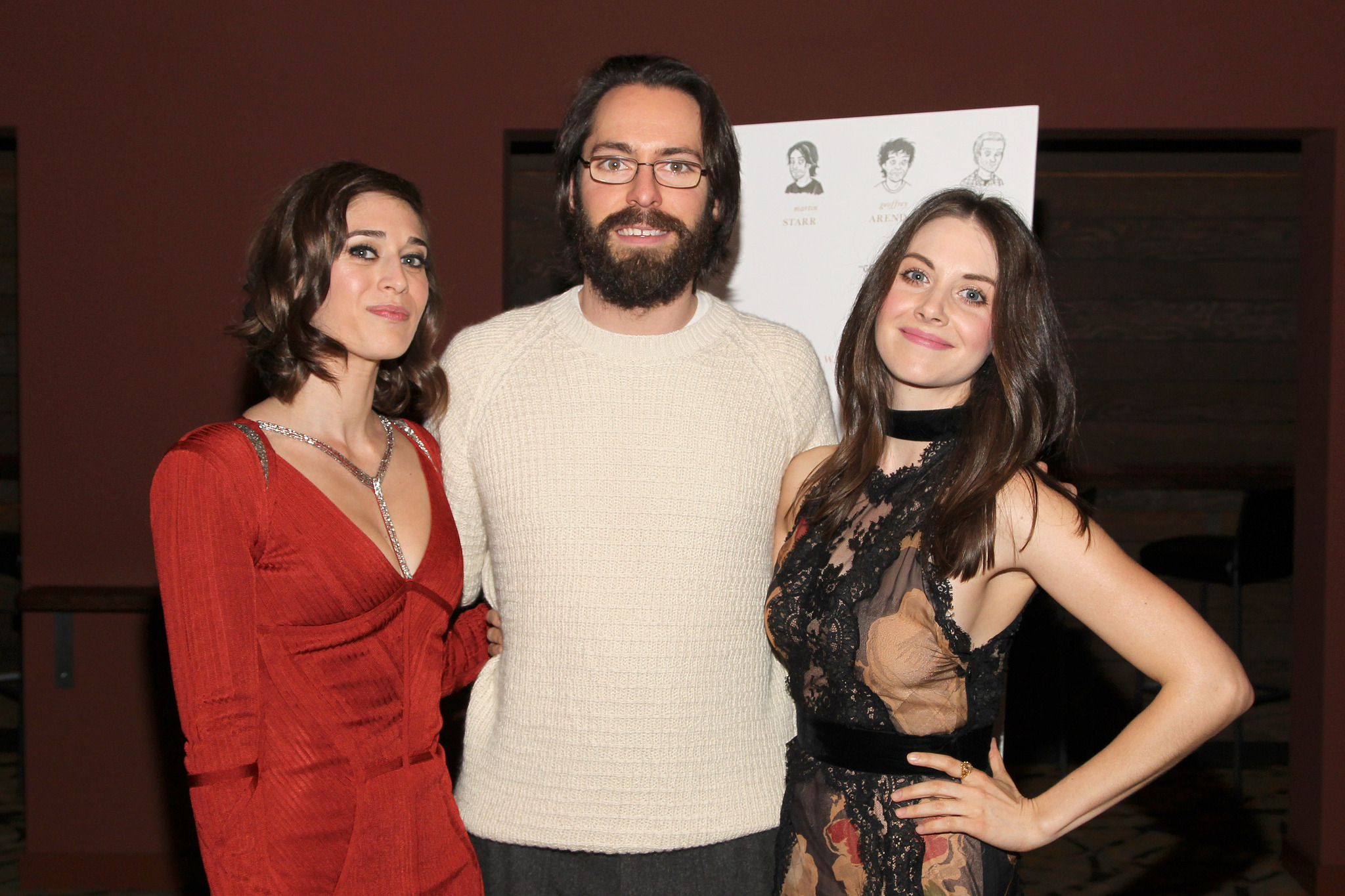 Lizzy Caplan, Martin Starr and Alison Brie at event of Save the Date (2012)